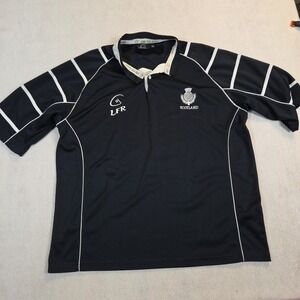 Live For Rugby Scotland Polo Dark Navy Blue Shirt Mens 2xl